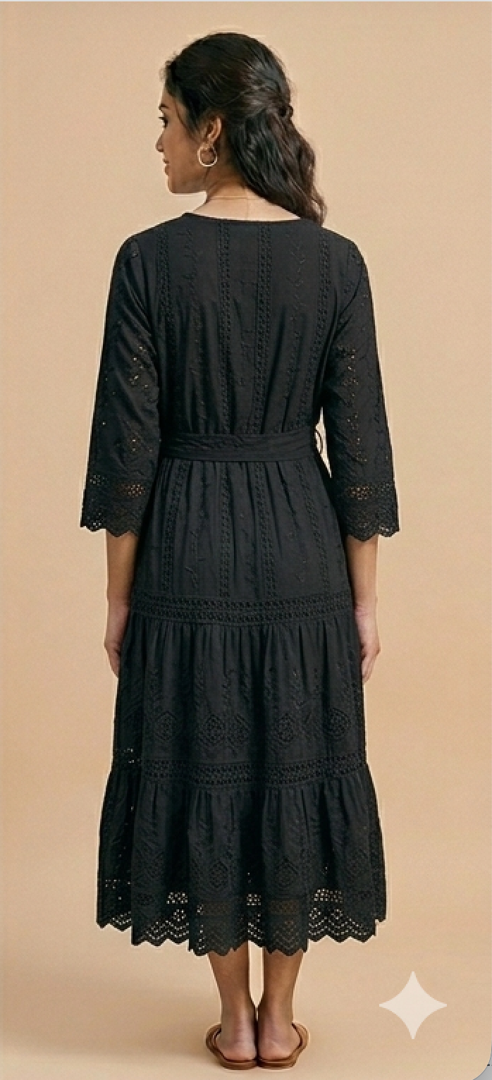 Black Hakoba Dress