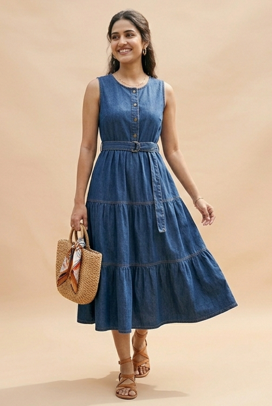 Blue Denim Dress