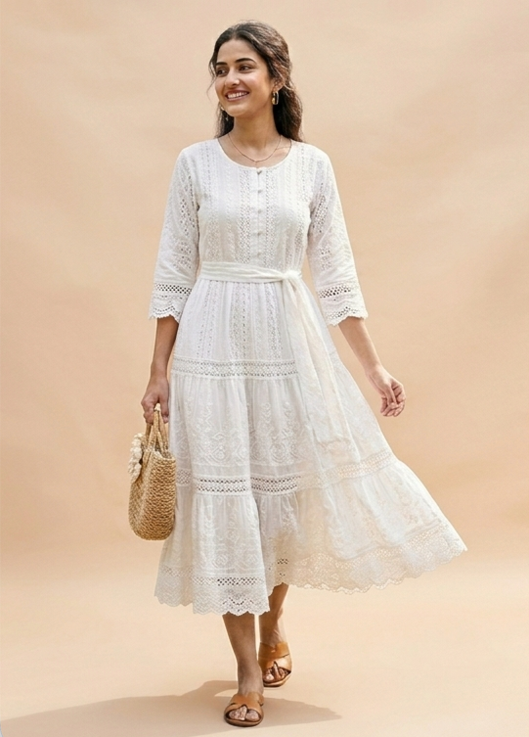 White Hakoba Dress